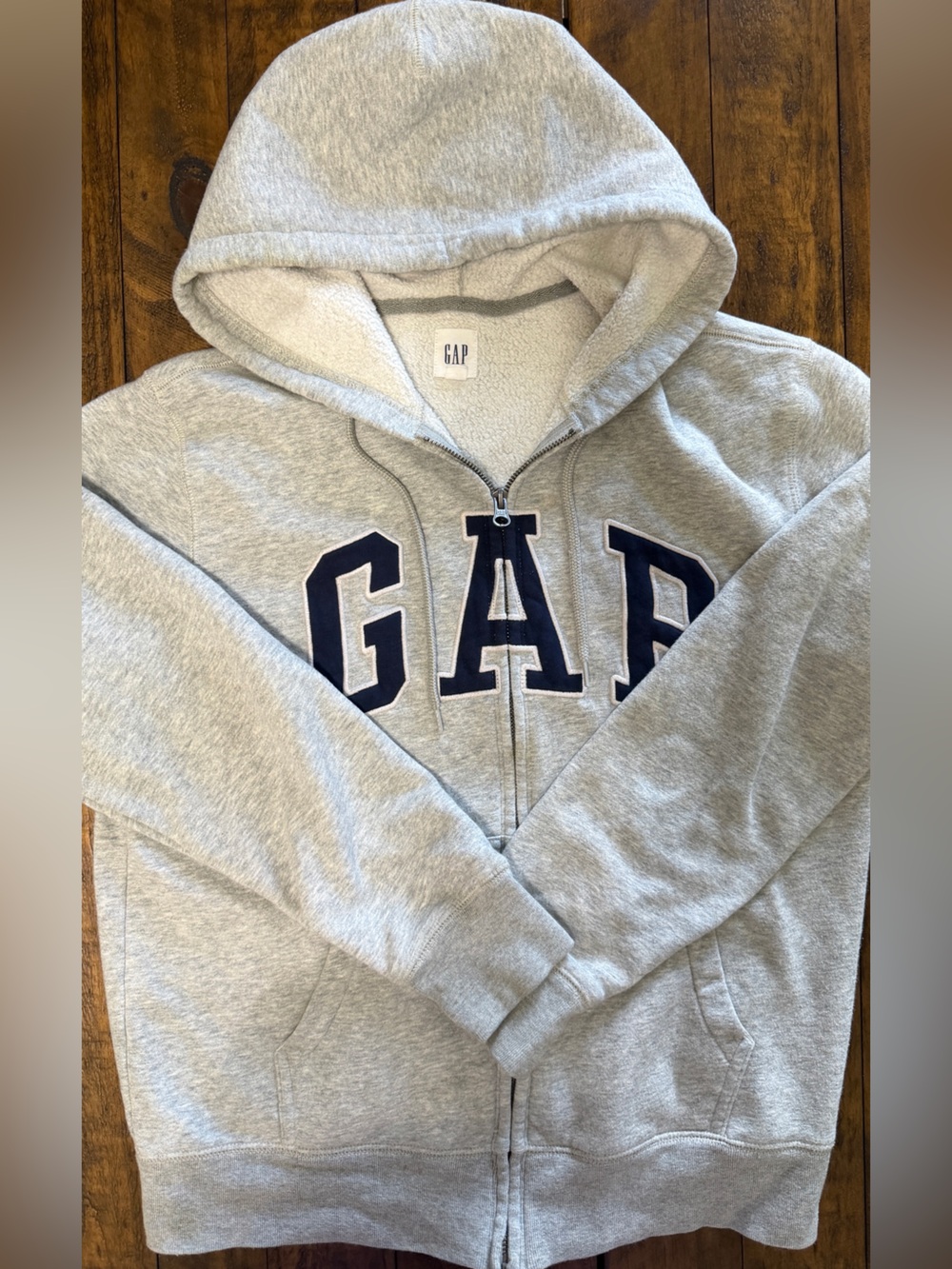 GAP Gray Zip-Up Hoodie